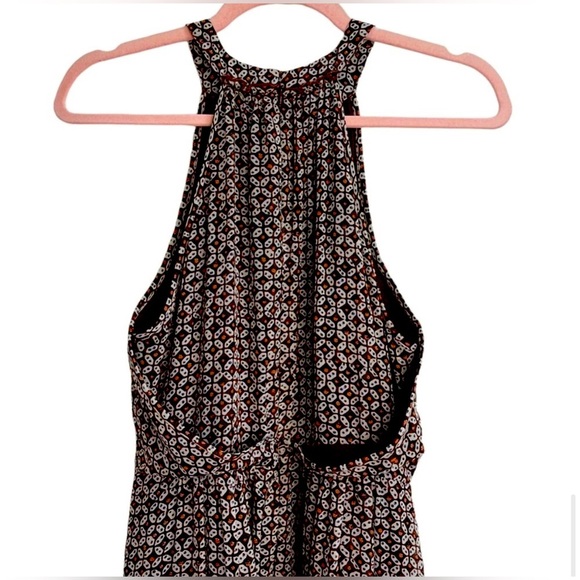 Madewell Silk Diamond Tile Midi Dress Size 2 - Picture 7 of 8